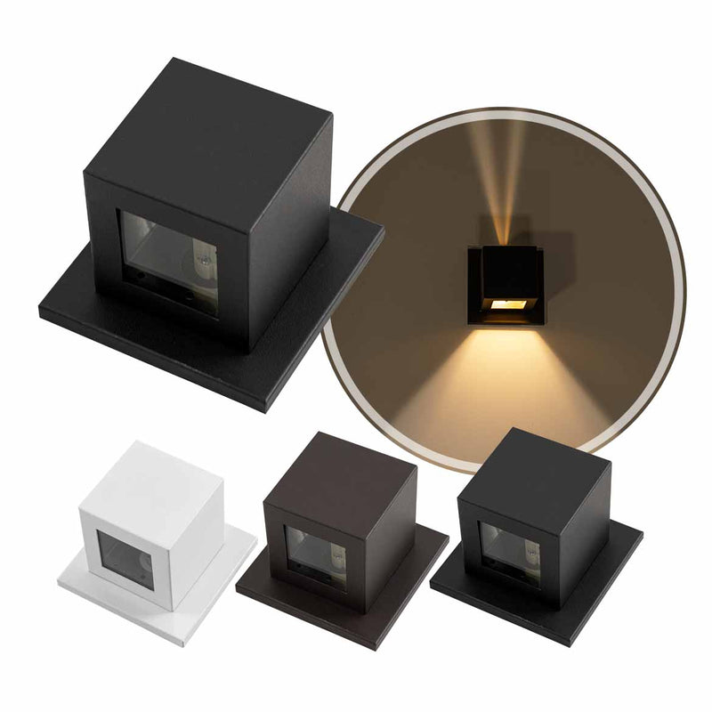 Arandela Cubo Facho Fenda e Foco para G9 ST2942