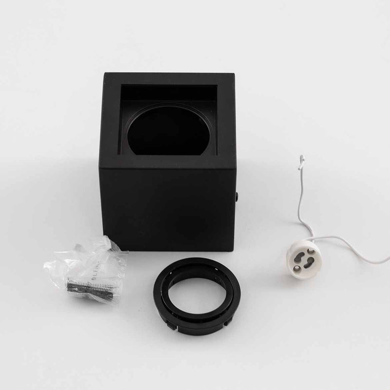 Plafon Spot Sobrepor Box Preto 1 Facho p/ MR16 Starlumen ST2944