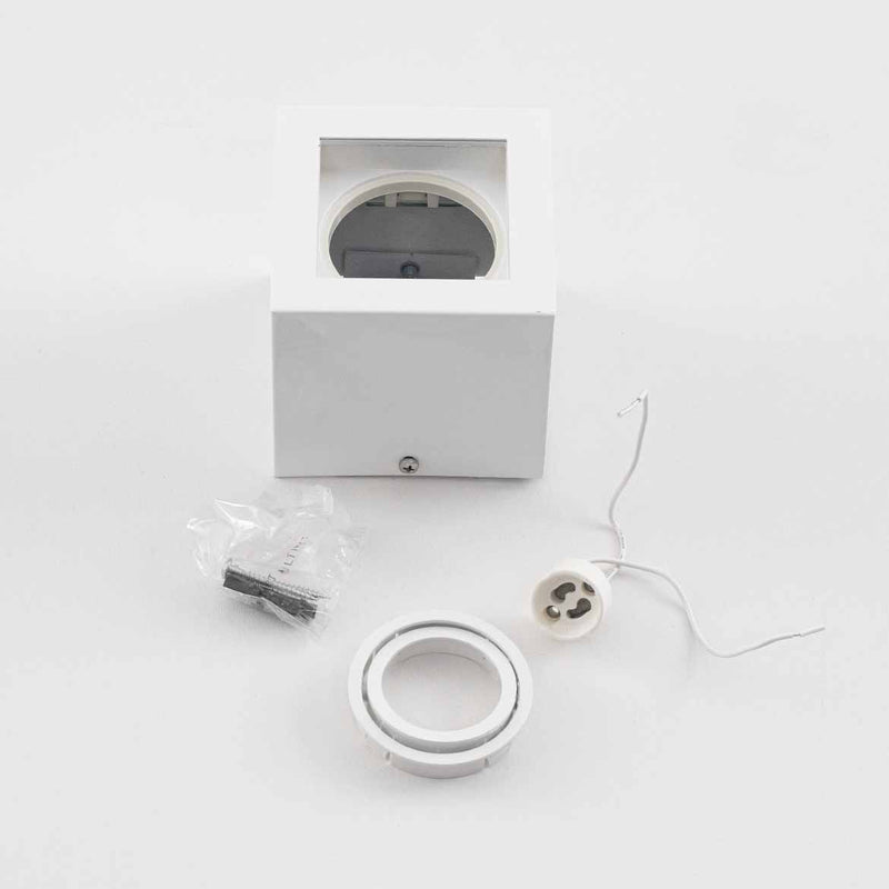 Plafon Spot Sobrepor Box Branco 1 Facho p/ MR16 Starlumen ST2944