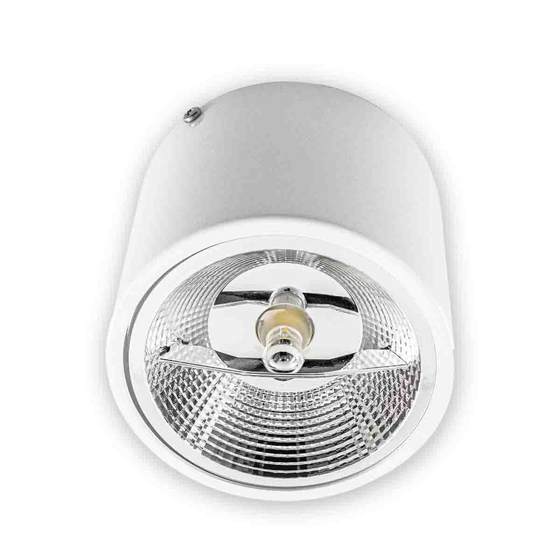 Plafon De Sobrepor Em Alumínio Redondo Foco Fixo p/ LED AR111 Starlumen ST2947