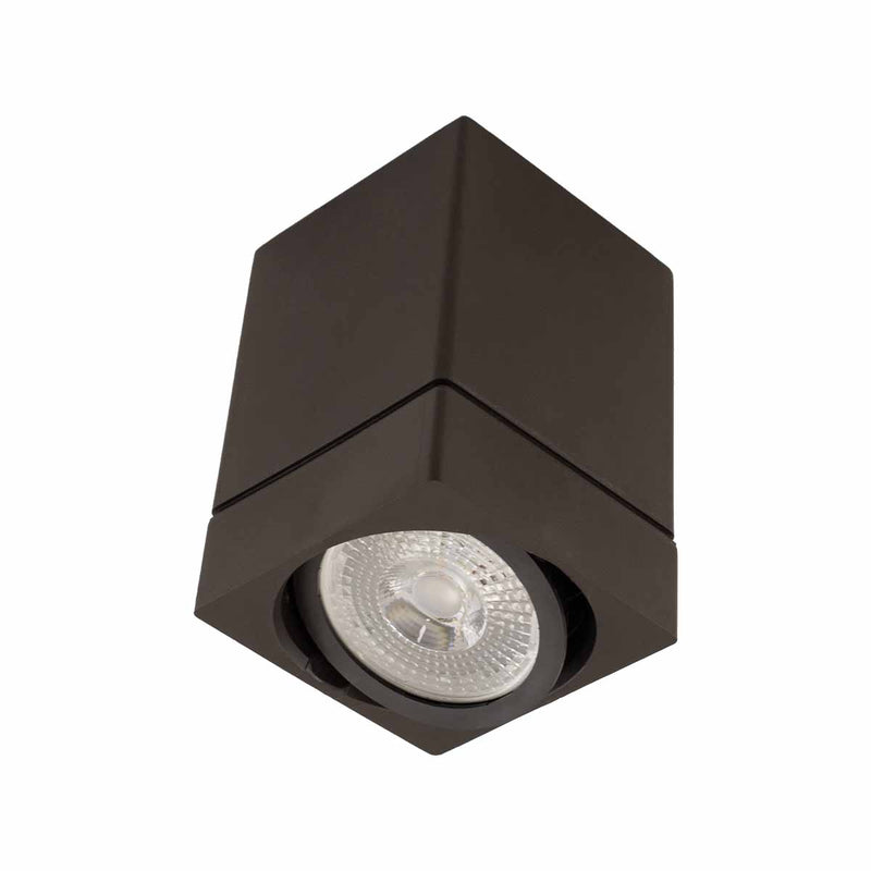 Spot Sobrepor Quadrado 9,5x9,5cm em ABS P/ PAR20 E27 SZ292/2S ST3032