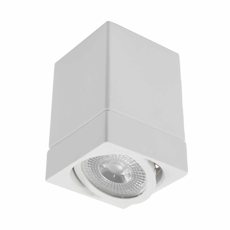 Spot Sobrepor Quadrado 9,5x9,5cm em ABS P/ PAR20 E27 SZ292/2S ST3032