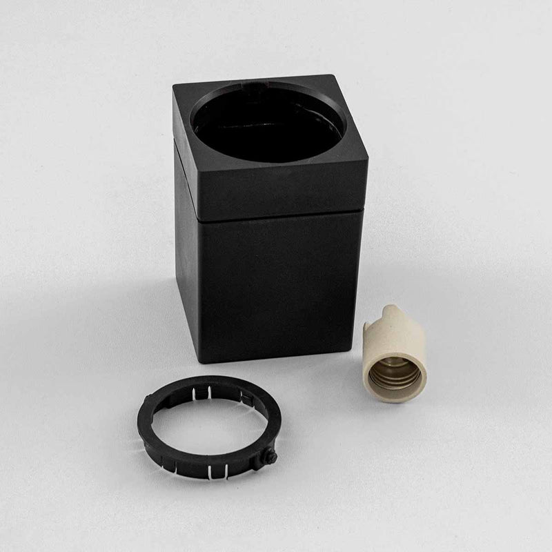 Spot Sobrepor Quadrado 9,5x9,5cm em ABS P/ PAR20 E27 SZ292/2S ST3032