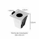 Spot Downlight Powerus Embutir 38° LED 2W Br. Quente 180lm 6369 NORDECOR ST2992-Spots-Starlumen