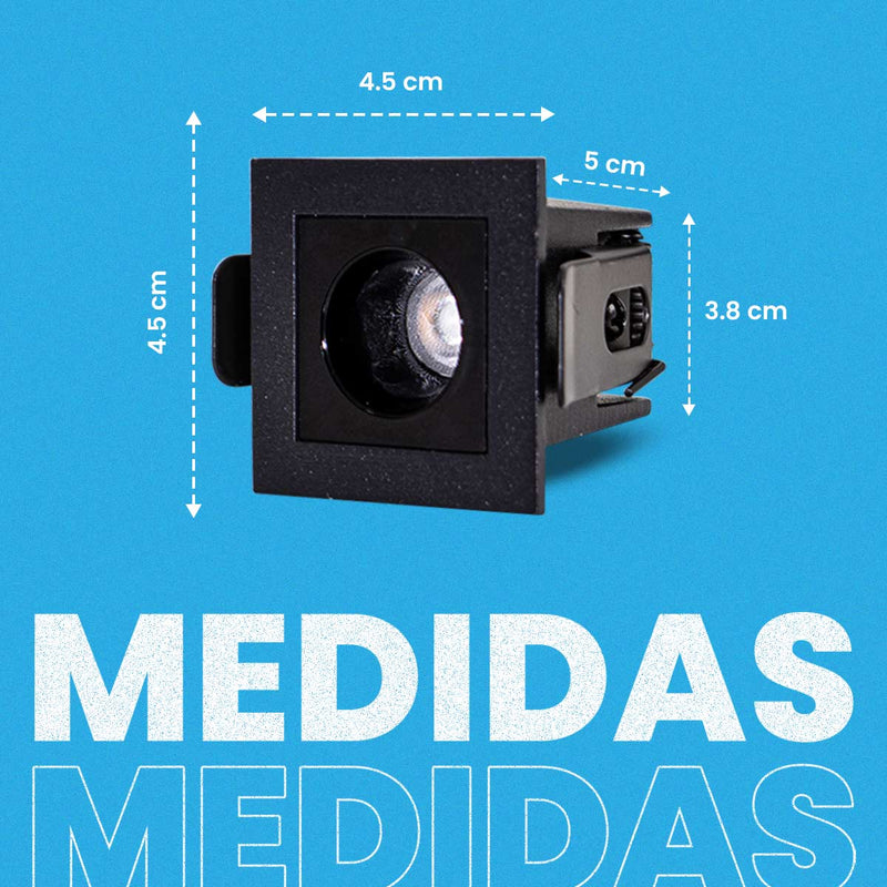 Spot Downlight Powerus Embutir 38° LED 2W Br. Quente 180lm 6370 Nordecor ST2992-Nordecor-Starlumen