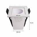 Spot Downlight Powerus Embutir 38° LED 2W Br. Quente 190lm 6727 Nordecor ST2992-Nordecor-Starlumen