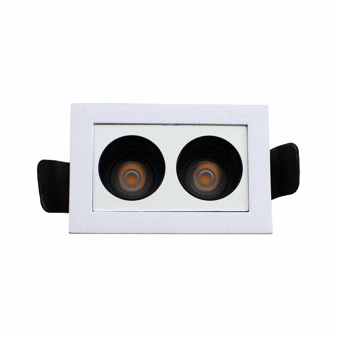 Spot Duplo Downlight Powerus Embutir 38° LED 4W Br. Quente 360lm 6371