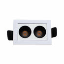 Spot Duplo Downlight Powerus Embutir 38° LED 4W Br. Quente 360lm 6371 NORDECOR ST2990-Nordecor-Starlumen