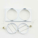 Spot Duplo Embutir Alumínio FIT CLICK Branco p/ 2x AR111 Falge ST2986-Falge-Starlumen