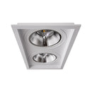 Spot Duplo de Embutir Recuado p/ 2x GU10 AR111 Pix ST3167-Pix Iluminação-Starlumen