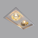 Spot Duplo de Embutir Recuado p/ 2x GU10 AR111 Pix ST3167-Pix Iluminação-Starlumen