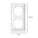 Spot Duplo de Embutir Recuado p/ 2x GU10 AR111 Pix ST3167-Pix Iluminação-Starlumen