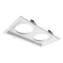 Spot Duplo de Embutir Recuado p/ 2x GU10 AR111 Pix ST3167-Pix Iluminação-Branco-Starlumen