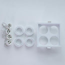 Spot Embutido Quadruplo Recuado Branco 12,5x12,5CM P/ 4 MR11 GU10 Save Energy SE-330.3127 ST2840-Save Energy-Starlumen