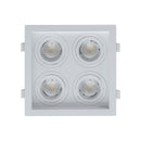 Spot Embutido Quadruplo Recuado Branco 17,5x17,5CM P/ 4 MR16 GU10 Save Energy SE-330.2895 ST2841-Save Energy-Starlumen