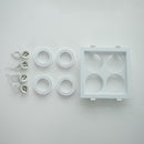 Spot Embutido Quadruplo Recuado Branco 17,5x17,5CM P/ 4 MR16 GU10 Save Energy SE-330.2895 ST2841-Save Energy-Starlumen