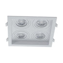 Spot Embutido Quadruplo Recuado Branco 17,5x17,5CM P/ 4 MR16 GU10 Save Energy SE-330.2895 ST2841-Save Energy-Starlumen
