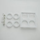 Spot Embutido Quadruplo Recuado Branco 23,5x23,5CM P/ 4 AR70 GU10 Save Energy SE-330.2913 ST2832-Save Energy-Starlumen