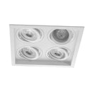 Spot Embutido Quadruplo Recuado Branco 23,5x23,5CM P/ 4 PAR20 E27 Save Energy SE-330.2904 ST2843-Save Energy-Starlumen