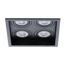 Spot Embutido Quadruplo Recuado Preto 12,5x12,5CM P/ 4 MR11 GU10 Save Energy SE-330.3129 ST2840-Save Energy-Starlumen