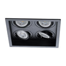 Spot Embutido Quadruplo Recuado Preto 12,5x12,5CM P/ 4 MR11 GU10 Save Energy SE-330.3129 ST2840-Save Energy-Starlumen