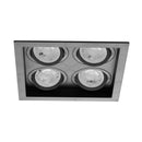Spot Embutido Quadruplo Recuado Preto 17,5x17,5CM P/ 4 MR16 GU10 Save Energy SE-330.2898 ST2841-Save Energy-Starlumen
