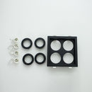 Spot Embutido Quadruplo Recuado Preto 17,5x17,5CM P/ 4 MR16 GU10 Save Energy SE-330.2898 ST2841-Save Energy-Starlumen