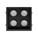 Spot Embutido Quadruplo Recuado Preto 17,5x17,5CM P/ 4 MR16 GU10 Save Energy SE-330.2898 ST2841-Save Energy-Starlumen