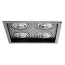 Spot Embutido Quadruplo Recuado Preto 23,5x23,5CM P/ 4 AR70 GU10 Save Energy SE-330.2916 ST2832-Save Energy-Starlumen