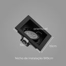 Spot Embutir Click Preto p/ LED Mr16 Save Energy SE-330.1036 St1995-Save Energy-Starlumen