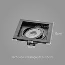 Spot Embutir Click Preto p/ LED Par20 Save Energy SE-330.1044 St1996-Save Energy-Starlumen