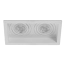 Spot Embutir Duplo Recuado Branco 12,5 X 7cm P/ LED MR11 GU10 Save Energy SE-330.3126 ST2842-Save Energy-Starlumen