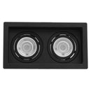Spot Embutir Duplo Recuado Preto 12,5 X 7cm P/ LED MR11 GU10 Save Energy SE-330.3128 ST2842-Save Energy-Starlumen