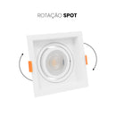 Spot Embutir Loyo Quadrado Branco P/ PAR20 IP20 Policarbonato 6826 Nordecor ST3235-NORDECOR-Starlumen