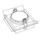 Spot Embutir Loyo Quadrado Preto P/ PAR20 IP20 Policarbonato 6827 Nordecor ST3235-NORDECOR-Starlumen