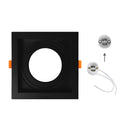 Spot Embutir Quadrado Recuado Foco Orientável ABS p/ AR70 GU10 Delis ST3249-Delis-Starlumen
