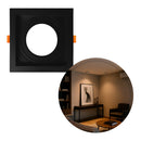 Spot Embutir Quadrado Recuado Foco Orientável ABS p/ AR70 GU10 Delis ST3249-Delis-Starlumen