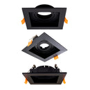 Spot Embutir Quadrado Recuado Foco Orientável ABS p/ MR11 GU10 Delis ST3249-Delis-Starlumen