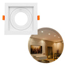 Spot Embutir Quadrado Recuado Foco Orientável ABS p/ MR16 GU10 Delis ST3249-Delis-Starlumen