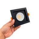 Spot Embutir Quadrado Recuado Foco Orientável ABS p/ MR16 GU10 Delis ST3249-Delis-Starlumen