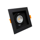 Spot Embutir Quadrado Recuado Foco Orientável ABS p/ MR16 GU10 Delis ST3249-Delis-Starlumen