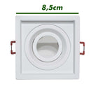Spot Embutir Quadrado Recuado Orientável P/ Led Gu10 IL47011 St47011 *-Spots-Starlumen