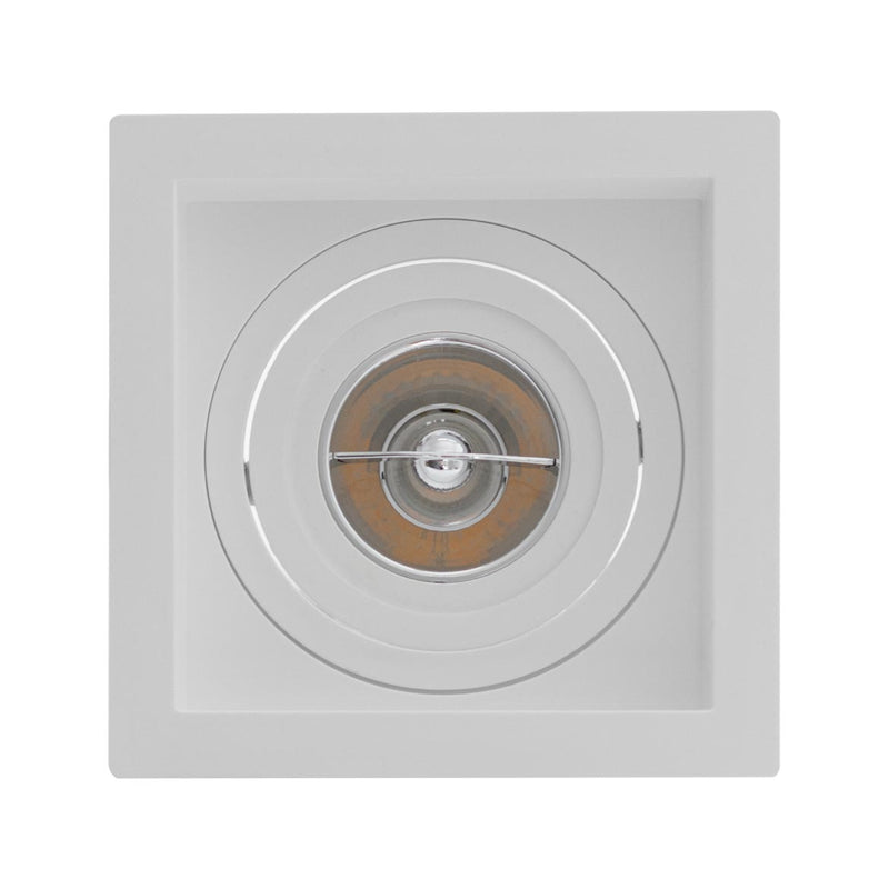 Spot Embutir Recuado Branco 13x13cm P/ LED AR70 GU10 Save Energy SE-330.1048 ST2830-Save Energy-Starlumen