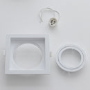 Spot Embutir Recuado Branco 13x13cm P/ LED AR70 GU10 Save Energy SE-330.1048 ST2830-Save Energy-Starlumen