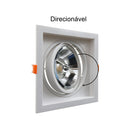 Spot Embutir Recuado Direcionavel Conecta Teto P/ LED AR111 Opus 80754 ST3274 - Branco-Spots-Starlumen