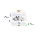 Spot Embutir Recuado Flat Direcionável Gu10 P/ Ar111 IN65106-BT St608-NEW LINE-Starlumen