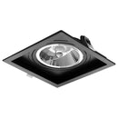 Spot Embutir Recuado Preto 17x17cm P/ LED AR111 GU10 Save Energy SE-330.1068 ST2834-Save Energy-Starlumen