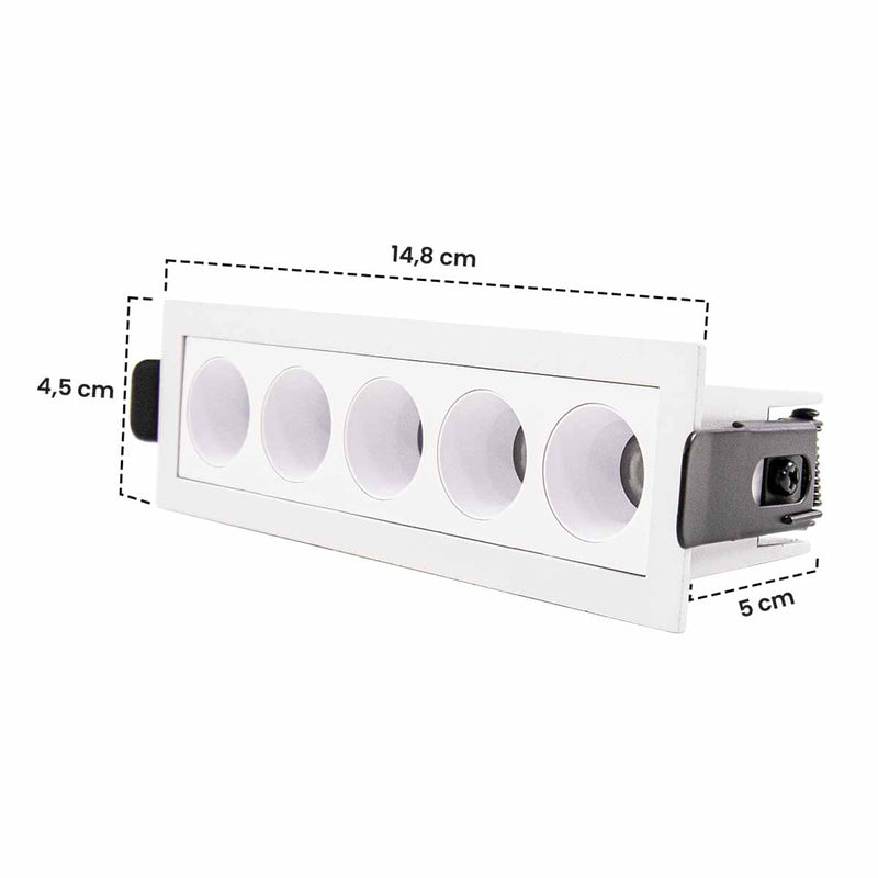 Spot LED Downlight POWERUS Embutir 10W 4000K 35° IRC90 6792 Nordecor ST3224-Nordecor-Starlumen