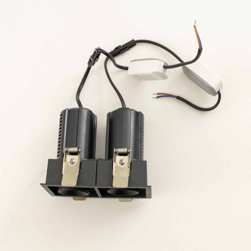 Spot LED Duplo de Embutir AIVA 14W 2700K 6482 Nordecor ST3056-Nordecor-Starlumen