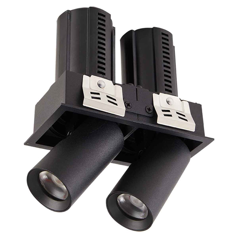 Spot LED Duplo de Embutir AIVA 14W 2700K 6482 Nordecor ST3056-Nordecor-Starlumen